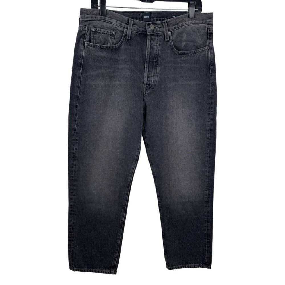 Edwin Anthropologie NEW Hana Classic Straight Crop Grey Denim Jeans Women's 32